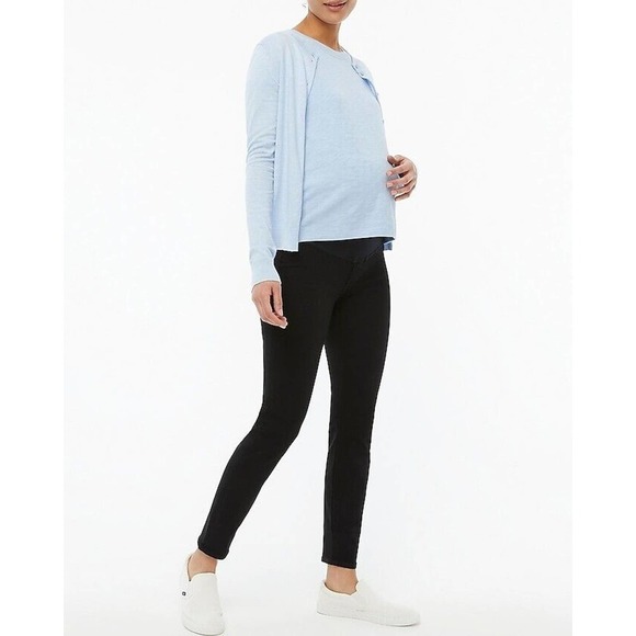 J.Crew BA785 Women's Black Maternity Jeans Signature Stretch Size 27